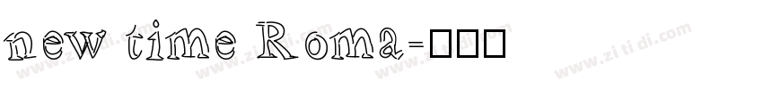 new time Roma字体转换
